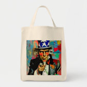 American Uncle Sam Tote Bag (Voorkant)