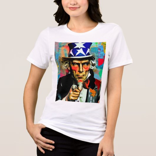 American Uncle Sam Tri-Blend Shirt (Voorkant)