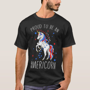American Unicorn 4 juli T shirt Girls Merico