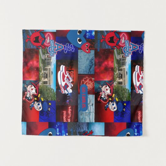 American University Tapestry Wandkleed (Voorkant (horizontaal))