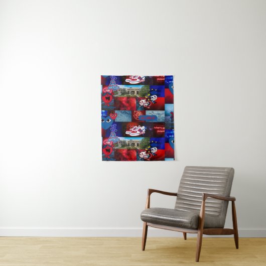 American University Tapestry Wandkleed (In situ)