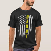 American Us Flag Daddy Tow Truck Driver On Back T-shirt (Voorkant)