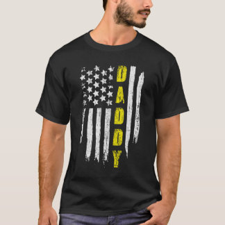 American Us Flag Daddy Tow Truck Driver On Back T-shirt