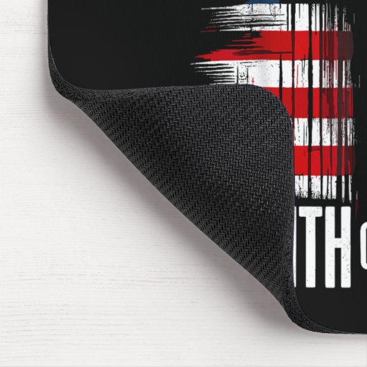 American Usa Flag Christ Faith Over Fear With Cros Muismat (Hoek)