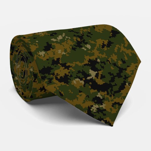 American USMC Woodland Digital Camo Stropdas (Opgerold)