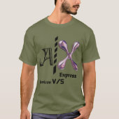 American v/s Express Bold Statement-Trendy grafisc T-shirt (Voorkant)
