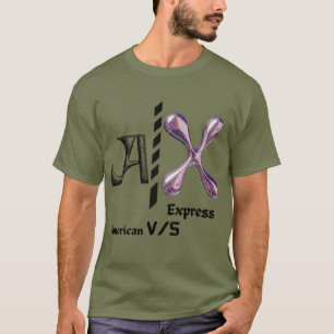 American v/s Express Bold Statement-Trendy grafisc T-shirt