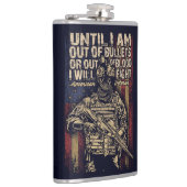 American Veteran Quote Heupfles (Rechts)