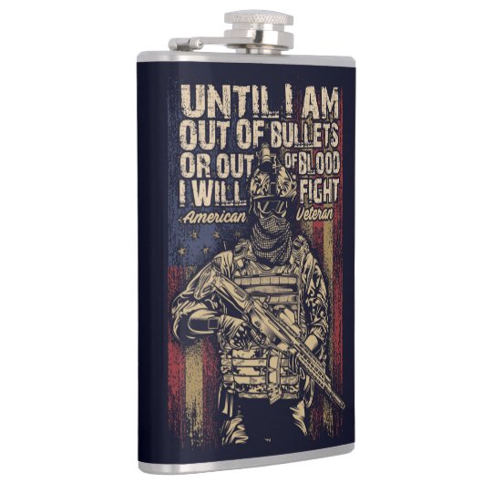 American Veteran Quote Heupfles (Rechts)