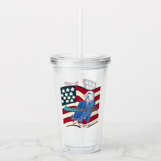 American vibe acryl drinkbeker (Voorkant)