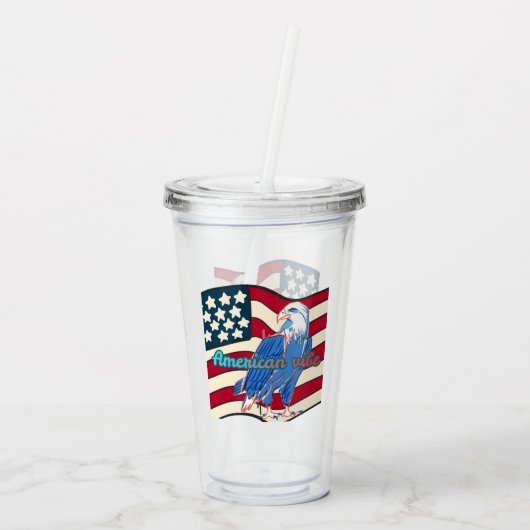 American vibe acryl drinkbeker (Achterkant)