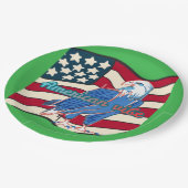 American vibe kelly green papieren bordje (Gekanteld)