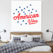 American Vibes Canvas Afdruk (Insitu (Slaapkamer))