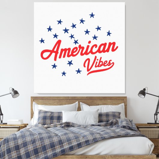 American Vibes Canvas Afdruk (Insitu (Slaapkamer))
