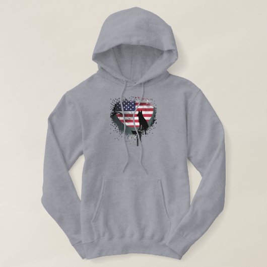 American Watchdog - German Shepherd Hoodie (Design voorkant)