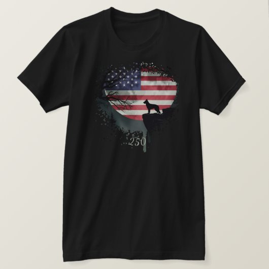 American Watchdog - German Shepherd T-Shirt (Design voorkant)