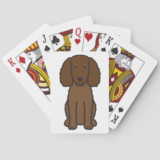 American Water Spaniel Dog Cartoon Speelkaarten (Achterkant)
