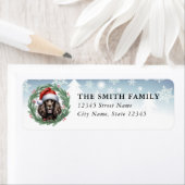 American Water Spaniel Dog Return Address Labels (Insitu)