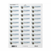 American Water Spaniel Dog Return Address Labels (Full Sheet)