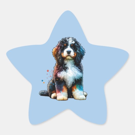 American Water Spaniel Dog Ster Sticker (Voorkant)