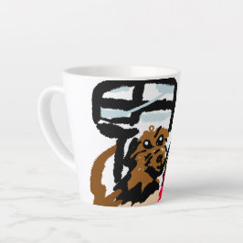 American Water Spaniel en dame wandelen Latte Mok