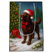 American Water Spaniel Holiday  Medium Cadeauzakje (Achterkant)