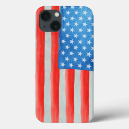 American Watercolor Flag Case-Mate iPhone Case