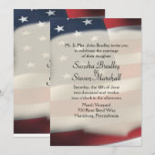 American Wedding Invitations Kaart (Voorkant / Achterkant)
