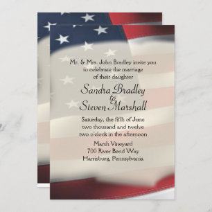 American Wedding Invitations Kaart