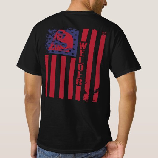 American Welders Proud Welder Gift T-shirt (Achterkant)