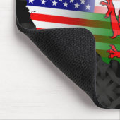 American Welsh Flags Map Mousemat Muismat (Hoek)