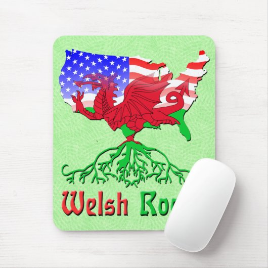 American Welsh Roots Mousemat Muismat (Met muis)