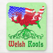 American Welsh Roots Mousemat Muismat (Voorkant)
