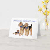 American Welsh Terriers Kaart (Gele Bloem)