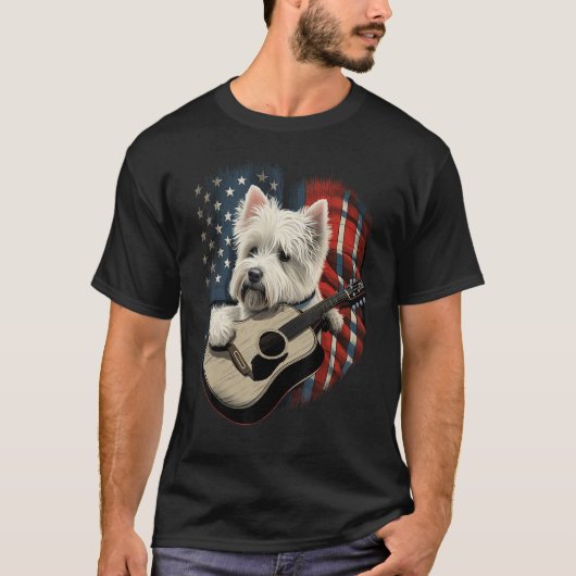 American West Highland White Terrier USA Westie Co T-shirt (Voorkant)