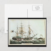 American Whaler, gegraveerd door Nathaniel Currier Briefkaart (Voorkant / Achterkant)