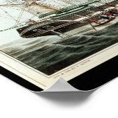 American Whaler, gegraveerd door Nathaniel Currier Poster (Hoek)