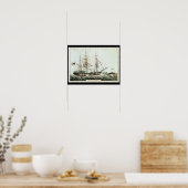 American Whaler, gegraveerd door Nathaniel Currier Poster (Keuken)