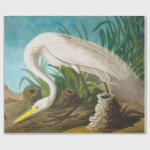 American White Heron door John James Audubon Cadeaupapier (Vlak)
