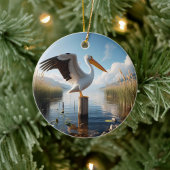 American White Pelican Keepsake Keramisch Ornament