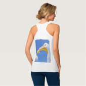 American White Pelican Tanktop (Volledige Achterkant)