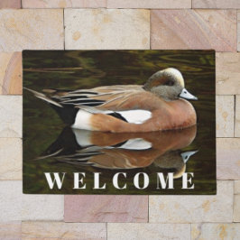 American Wigeon Duck op vijver Welkom Deurmat