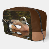American Wigeon Duck Wildlife Foto Toilettasje (Rechterhoek)