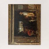 American Wild West Blacksmith en Cowboy Legpuzzel (Verticaal)