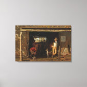 American WildWest Blacksmith en Cowboy Canvas Afdruk (Voorkant)