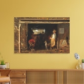 American WildWest Blacksmith en Cowboy Canvas Afdruk (Insitu (Woonkamer))