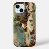 American Winter Life Kerstmis Scene Case-Mate iPhone Case (Achterkant)