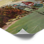 American Winter Life Kerstmis Scene Poster (Hoek)