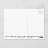American Winter Scene Briefkaart (Achterkant)