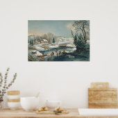 American Winter Scenes - F Palmer Fine Art Poster (Keuken)